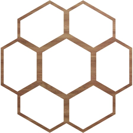 Ekena Millwork Florin Wood Fretwork Pierced Ceiling Medallion, Walnut, 40"OD x 14 1/8"ID x 3/8"T CMWP40X40X0375FOWA
